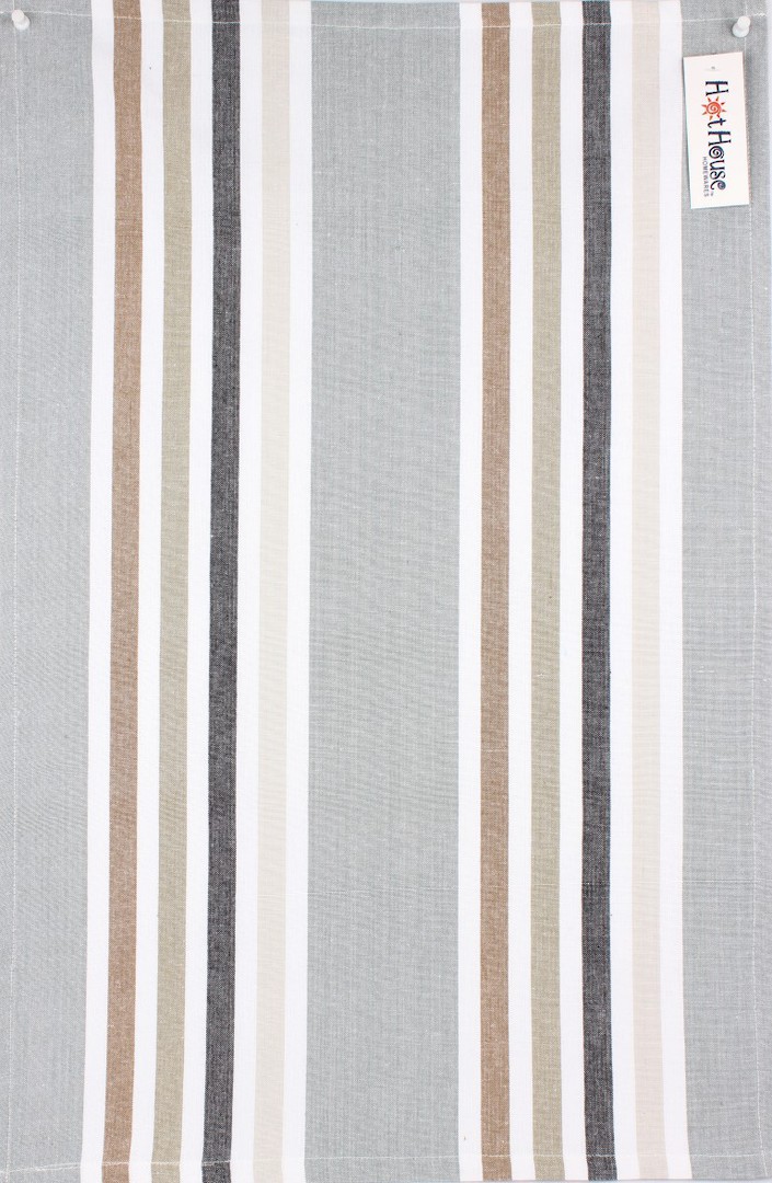 Tea towel 'Atlanta stripe' silver Code: T/T- ATL/STR/SIL image 0
